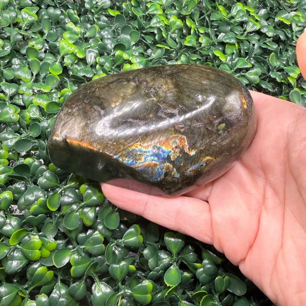 (LabFF2) RARE COLOR - Red & Rainbow Labradorite Free Form - Picture 8 of 8